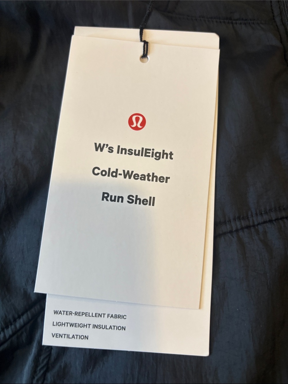 New Lululemon Women’s InsulEight Cold Weather Run Shell - small - black - Picture 2 of 5